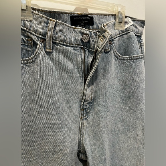 Banana Republic High Rise Light Wash Curvy Straight Leg Jeans Size 28 - Picture 11 of 11